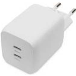 Digitus USB-C oplader 2-Port 65W 2xUSB-C hvid