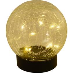 Näve Crackle solcelle Bordlampe