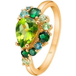 Mads Z Four Seasons-Spring Peridot Bagues ct. Or 1546033-56 Femme Gold