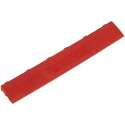 Sealey FT3ERF 400 x 60mm Red Polypropylene Floor Tile Edge 6pk