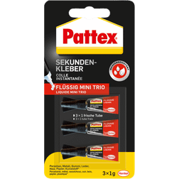Pattex Superglue Mini Trio Black Red 1 g