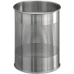 Durable Waste Basket Stainless Steel 15L Round with