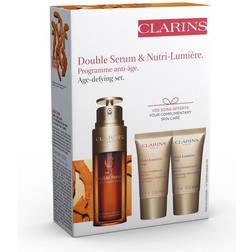 Clarins Double Serum & Nutri-Lumiére Programme Anti-Age Geschenkset Hautserum Double Serum