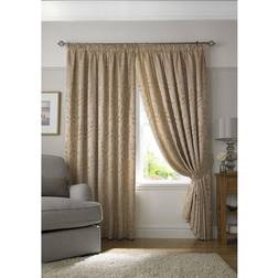 Ideal Textiles Latte Lined Curtains, Trailing