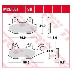 TRW Performance Street & Road Tracks Triumph Daytona 1000 Sintered Rear Brake