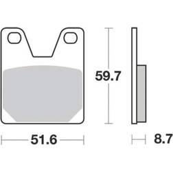 TRW Lucas MCB702SH Sintered Lining Set