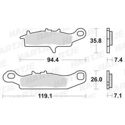 TRW Sinter Offroad MCB757SI