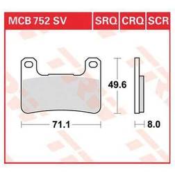 TRW Hyper Carbon Racing MCB752CRQ Remblokkenset