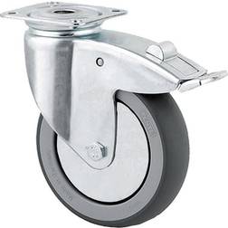 Tente Drejeligt hjul m/ bremse Ø75 mm maks. 75 kg