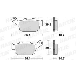 TRW Sinter Street MCB585SH Kit Pastiglie Freno