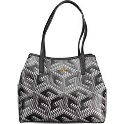 Guess Women Vikky Tote Bag, Schwarzes Logo, One Size