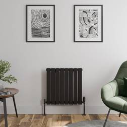 Duratherm DuraTherm Horizontal Single Panel Designer Radiator 600 604mm Black