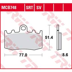 TRW Bremsbeläge Sinter Track MCB748SRT