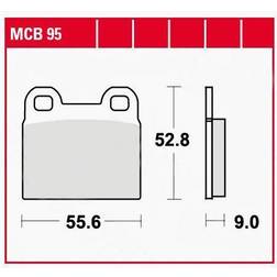 TRW Organic Allround MCB95 Kit Pastiglie Freno