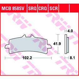 TRW Bremsbeläge Sinter Track MCB858SRT