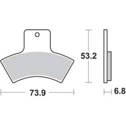 TRW Sinter Offroad MCB762SI Kit Pastiglie Freno