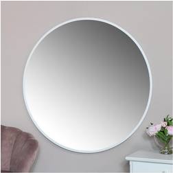 Melody Maison Extra Large Round White 120cm Wall Mirror