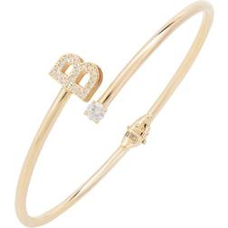 Latelita Initial Bangle Gold