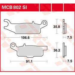 TRW Lucas Bremsbeläge Sintermetall Offroad MCB802SI