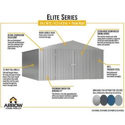 Arrow Elite Steel Storage Shed (Building Area )