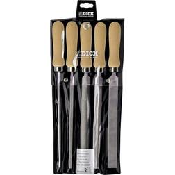 Dick Set Limes Atelier 5 pcs Avec Manche Bois 13142020H