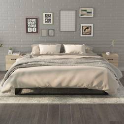 vidaXL Sengeborde 40x35x47.5 cm 2 Stk Sonoma-Eg Sengebord