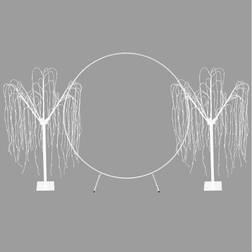 MonsterShop Wedding Moongate White Arch 2m/200cm 2 Willow Light