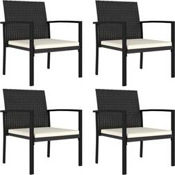 vidaXL 4x Garden Poly Garden Dining Chair