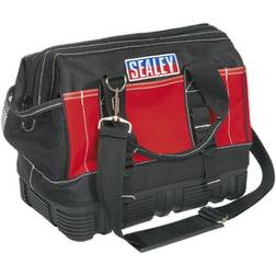 Loops 305 x 185 x 255mm strong Tool Bag red Multiple Pocket rubber Base Storage