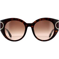 Ferragamo Cat Eye Tortoise Brown Gradient 90041091