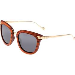 Earth Wood Unisex Nissi Polarized Brown