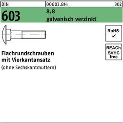 Lemvigh-Müller 10X45 DIN 603 8.8 FZB bræddebolt