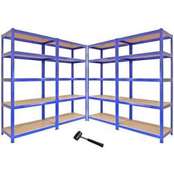 4 Scaffali T-Rax Blu 90 cm x 45 cm x 180 cm Scaffale per libri