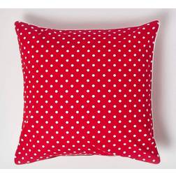 Homescapes Polka Dots Cushion Cover Red (60x60cm)