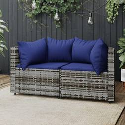 vidaXL Garten-ecksofas Modulsofa