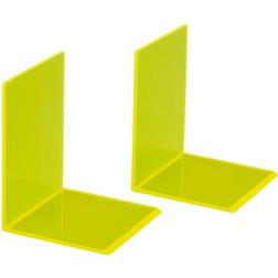 Maul Serre-livres 3513611 130 mm Jaune Transparent 2 pcs