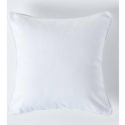 Homescapes Cotton Cushion Cover White