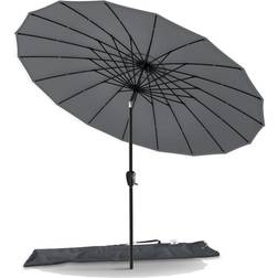 Vounot Shanghai Trädgårdsparasoll 270 cm Grå