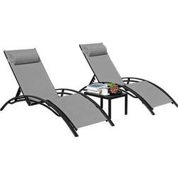 Outdoor Living Pair of Bali Sun Loungers with Garden