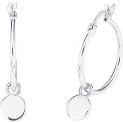 Amor Kreoler Öronsmycken, 2,2 cm, Silver, Levereras en presentask för smycken, 2026237