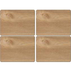 Tops Oak Veneer 4 Place Mat Brown