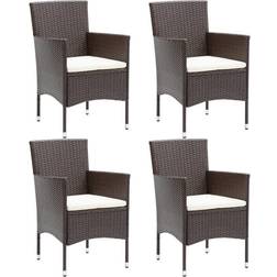 vidaXL 4x Garden Poly Garden Dining Chair