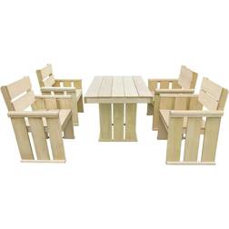 vidaXL 5 Patio Dining Set