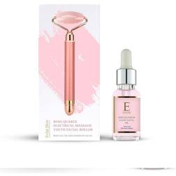 Skin London Unisex Rose Quartz Face Massager + Blossom Oil