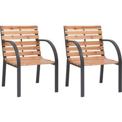 vidaXL Garden 2 Garden Dining Chair