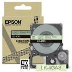 Epson LK-4GAS Gray on Soft Green Tape Cartridge 12mm