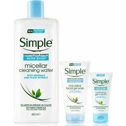 Simple Water Boost Micellar Cleansing Water Dehydrated Skin 6 X 400ml