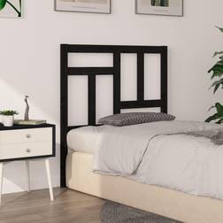 vidaXL black, 80.5 Pine Bed Headboard