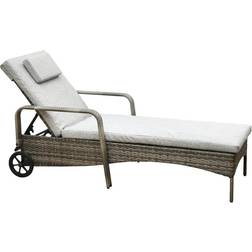 RayGar Rattan Sun Lounger