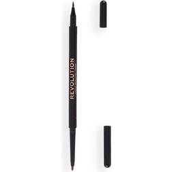 Makeup Revolution Felt & Kohl Eyeliner - Brown